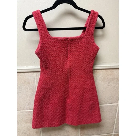 Maje Ribala Tweed Square Neck Mini Dress.Parisian Chic Party Wedding Guest. 36/S - Picture 3 of 14